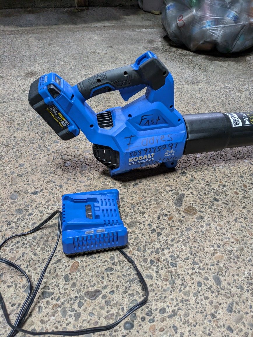 Kobalt Leaf Blower Battery And Charger