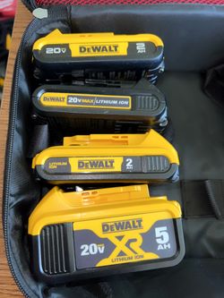 Dewalt Batteries 20v All For $185