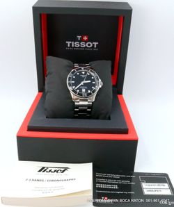 Tissot Seastar 1000 Quartz Black Dial 40mm Men's Stainless Steel Watch T120.410.11.051.00