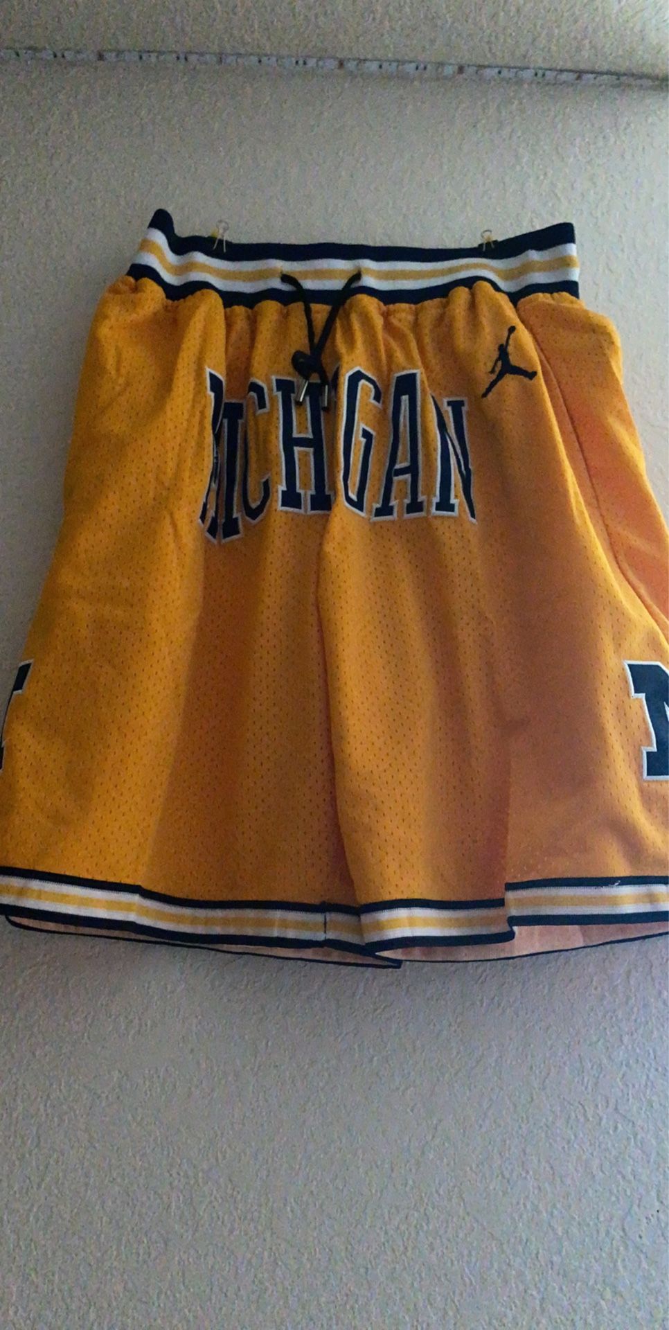 Michigan just don jersey shorts
