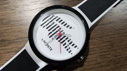 LaCoste Wrist Watch  White Stanless Steel Back 3atm  Water Resistant 