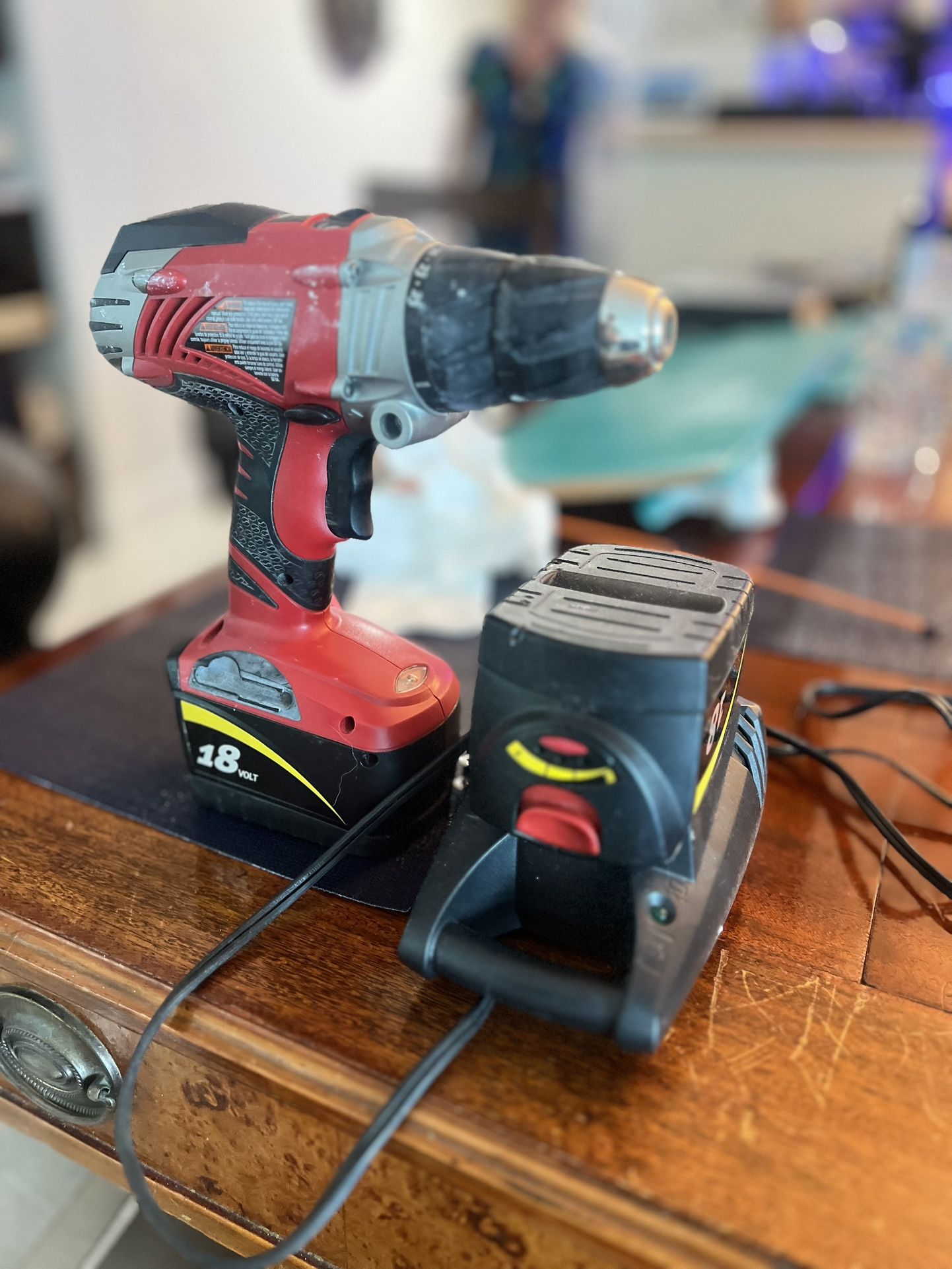 Electric Drill With Extra Battery 18 Volts