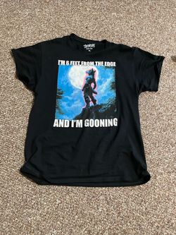 Men’s Large black “6 feet from gooning” Spencer’s Tee