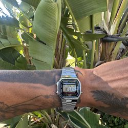 Casio Silver digital watch