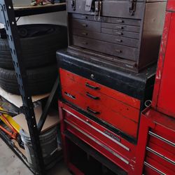 Craftsman Rolling Bottom Chest Tool Box W/ Kennedy Machinest Top Chest