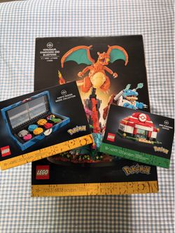 LEGO Pokemon - Charizard, Blastoise, Venusaur; Pokemon Center; Kanto Badges