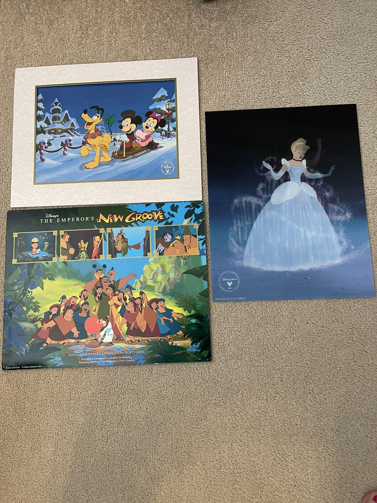 New Disney Colorful Lithographs