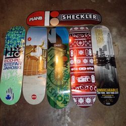 Vintage Very Rare Skateboard (s) Autographed Sheckler Koston Berra Seun Trinh 911 Zoo York