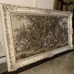 Antique Vintage Italian Tapestry Lovers Italy