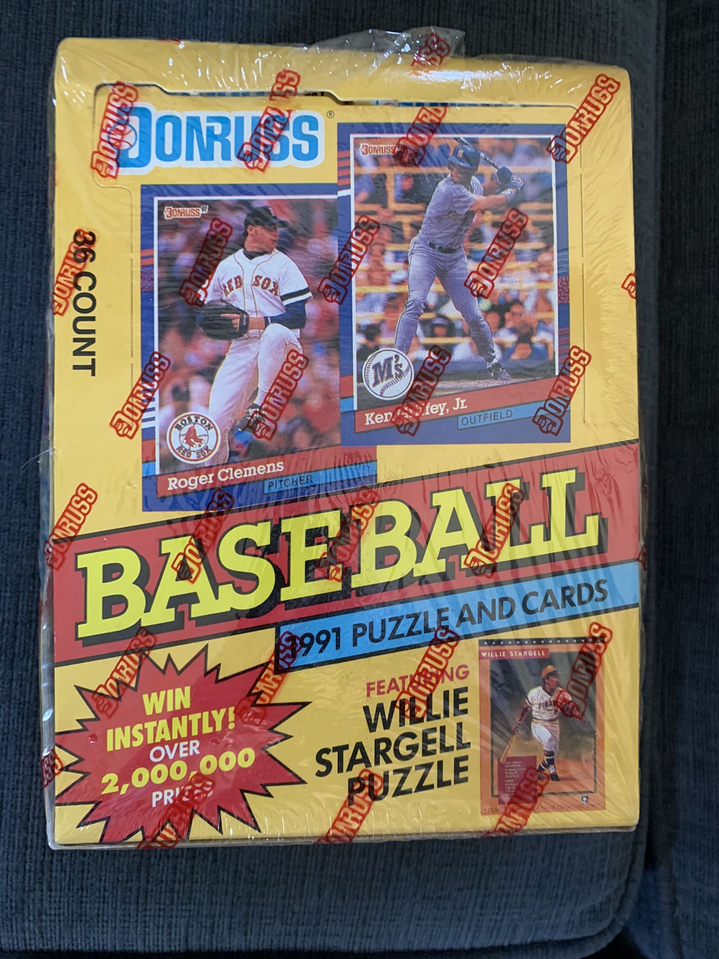 NOW $12!! DONRUSS Baseball Card Box Sealed Series 1 from 1991