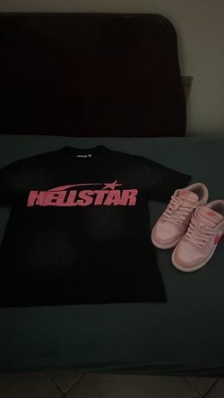 Hellstar Tee + Nike Dunk Low Pink Bundle