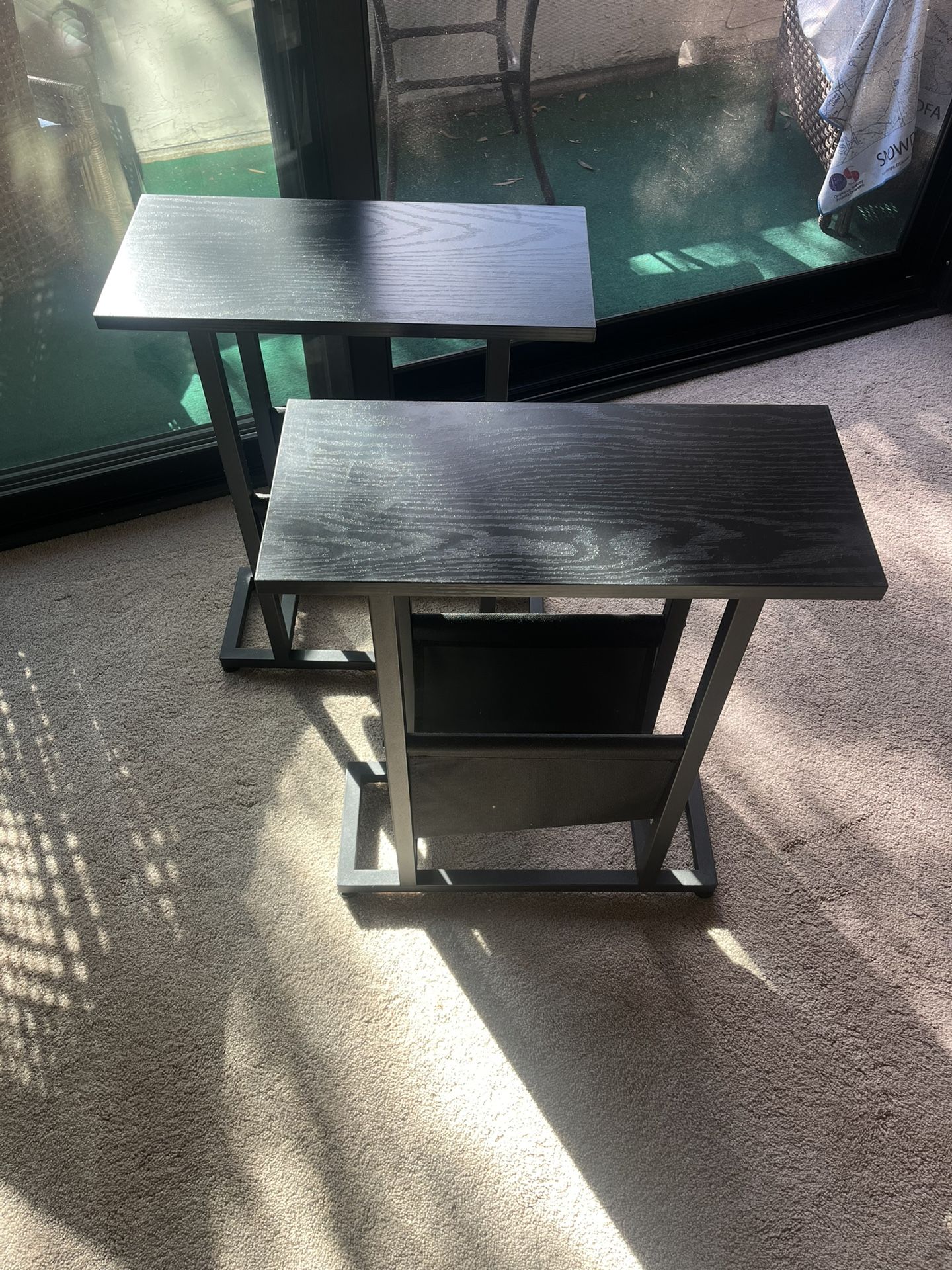 Narrow Black Side Tables Or Nightstands