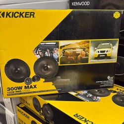 Kicker 6.5” Component Speakers CSS65 Brand New