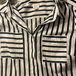 Black And White Oversized Dress Shirt 