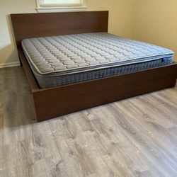 Ikea MALM King Bed And Matress