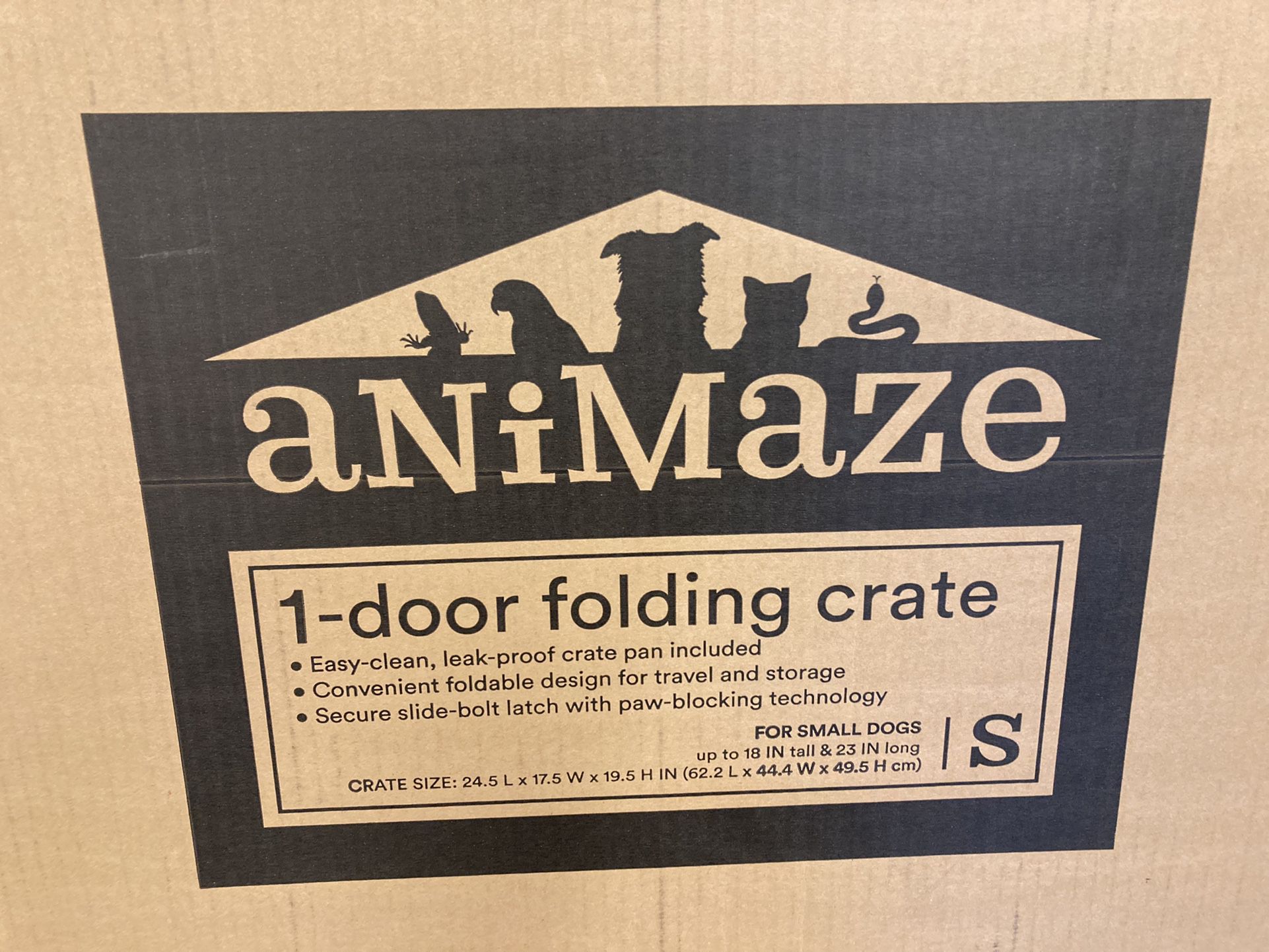 Animaze One door folding crate  