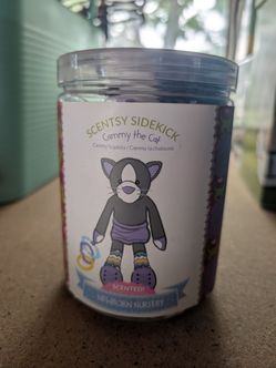 NEW Scentsy Sidekick Cammy The Cat Scented Plush Baby Toy Newborn Nursery 13"