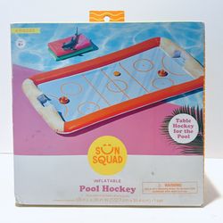 Sun Squad POOL HOCKEY Inflatable Water Floating Table Hockey Set, Pool Toy NEW