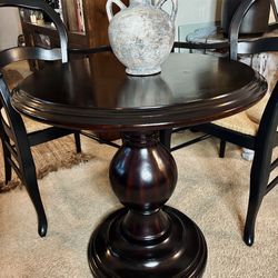 Table And 2 Rattan Chairs 