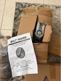 Bilt Hard 24” outdoor oscillating wall fan