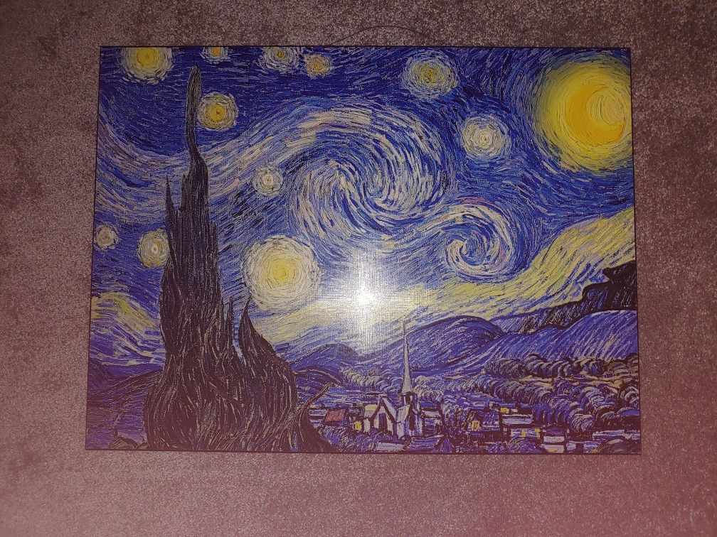 Starry Starry Night Wooden Picture 