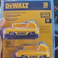 DEWALT BATTERY 2 PACK 3AH BRAND NEW 
