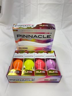 Pinnacle 12 Golf Balls- 4 Assorted Colors