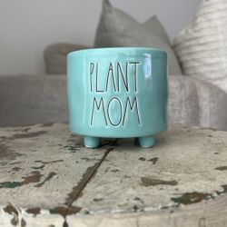 Small Blue Planter For Succulents 