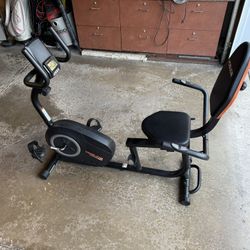 Recumbent Staionary Exercise Bike with 16 Level Magnetic Resistance