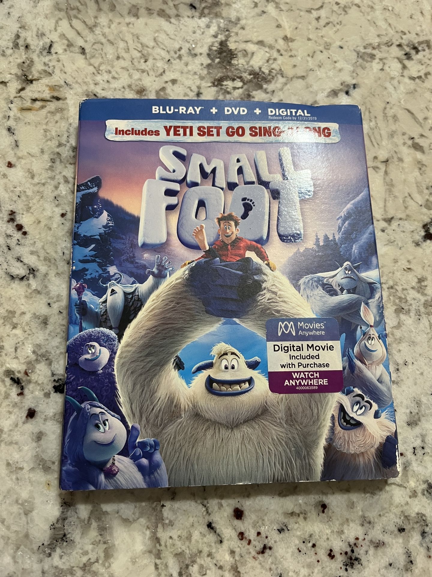 Small Foot Blu-Ray Movie and Sing Along