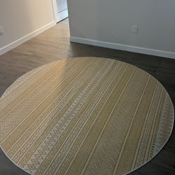 Bohemian 7’10 Indoor / Outdoor Striped Rug