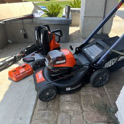 Echo Backpack Blower And Lawnmower New Retail Is $1200