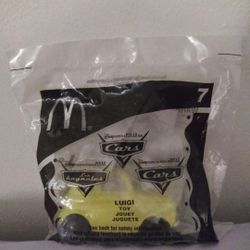 Disney Cars 2006 McDonald's Happy Meal Toy # 7 Cars Movie - Yellow Luigi Sealed. 