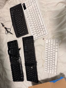 Lot of 5 Mixed USB Keyboards