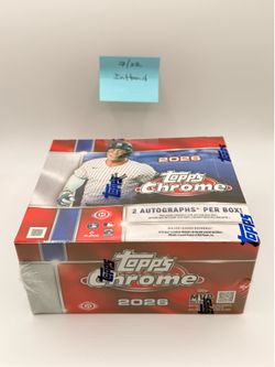 2026 Topps Chrome Baseball JUMBO Last box
