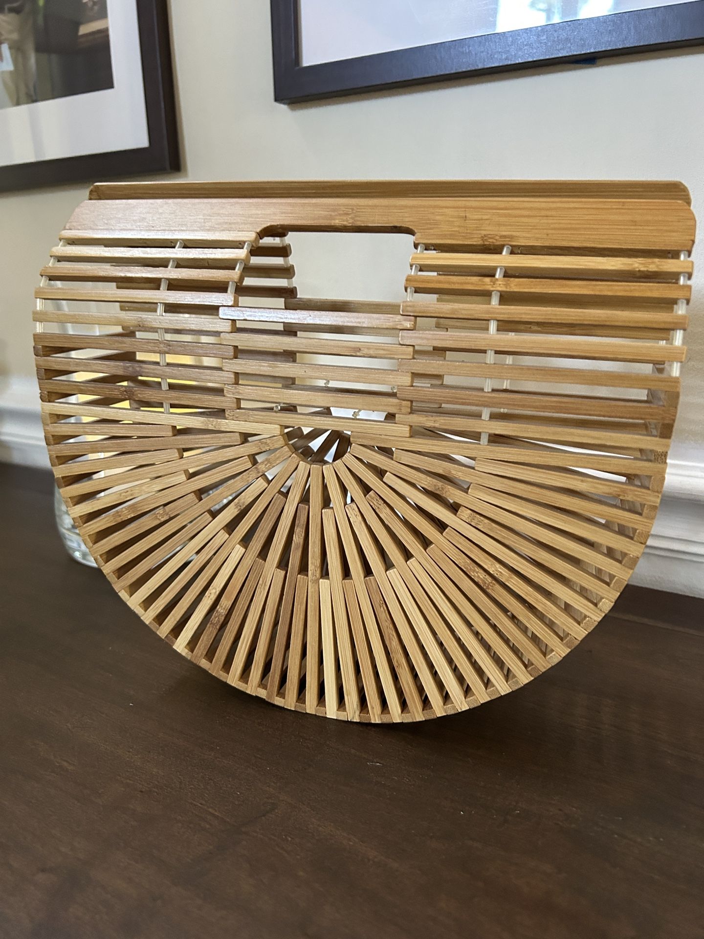 lovely Bamboo Handheld Held Clutch purse