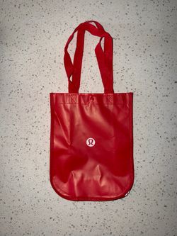 Lululemon Red Reusable Tote Bag