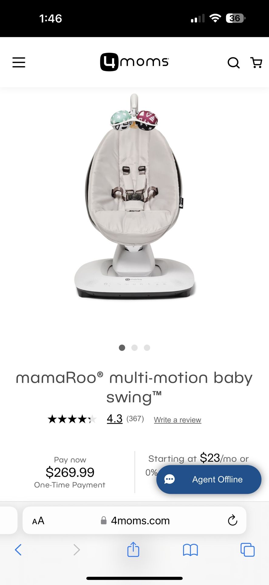 Mamaroo Swing Like New