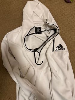 Adidas White Full Zip Hoodie Jacket XL