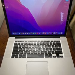 MacBook Pro 2015 15” /16GB Ram / 500GB Hard drive