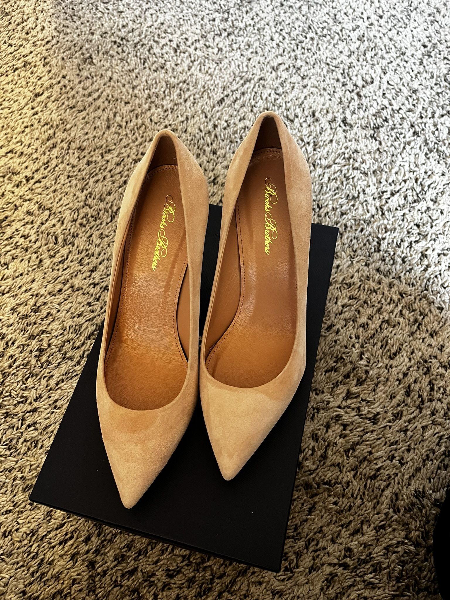 Brooks Brothers Suede Heels – Brand New, Made in Italy