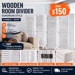 Wooden room divider