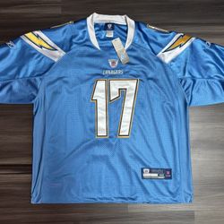 Reebok San Diego Chargers Philip Rivers NFL On Field Stitched Jersey Men’s 48 XL  100% authentic. Brand new with tags.   This product is a men's XL Re
