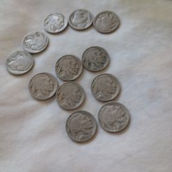 Buffalo Nickels Some With Dates