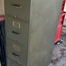 4 Drawer Metal File Cabinet – Heavy Duty – $30
