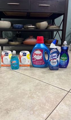 Persil 84oz, Lysol, Palmolive, Glade, Gain