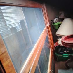 Older China Cabinet Nice Has All Glass
