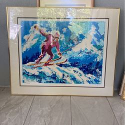 Isac Goody Signed And Numbered Downhill Skier Limited Edition