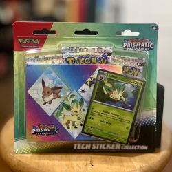 Pokémon - Prismatic Evolutions - Tech Sticker Collection (Leafeon)