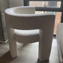 Boucle accent chair / dining chair